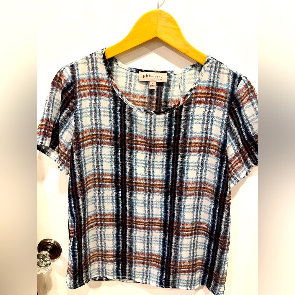 Philosophy short sleeve blouse